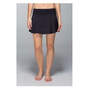 lululemon Pace Rival Black Skirt, 10